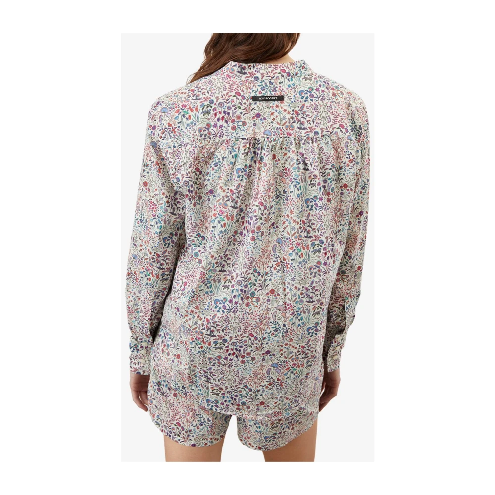 Roy Roger's Liberty Patroon Poplin Blouse Multicolor Dames