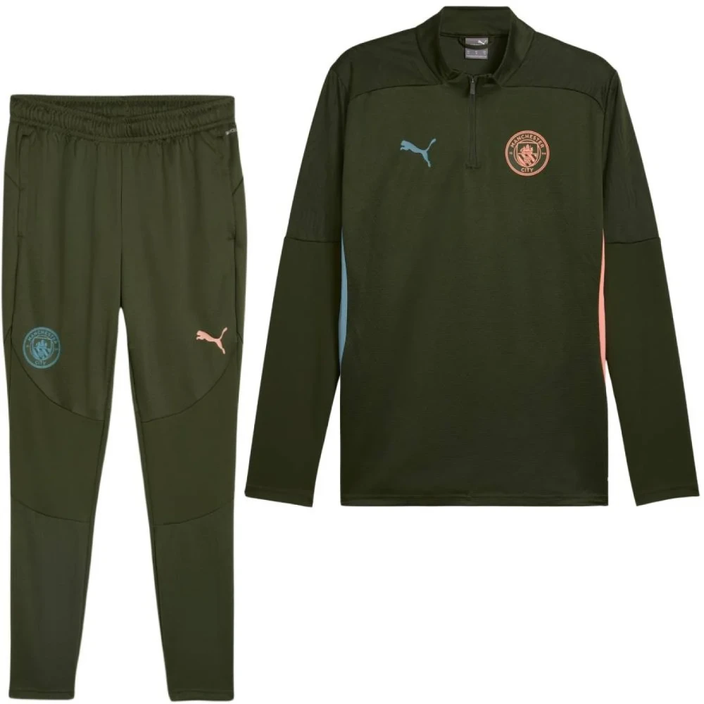 Puma Manchester City Trainingsjack 2024 2025 Groen Green Heren