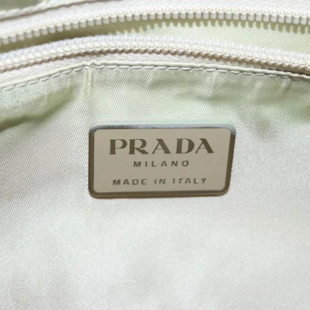 Prada Vintage Pre-owned Fabric prada-bags Beige Dames