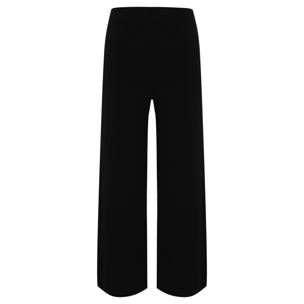 Max Mara Studio Zwarte Crop Broek Black Dames