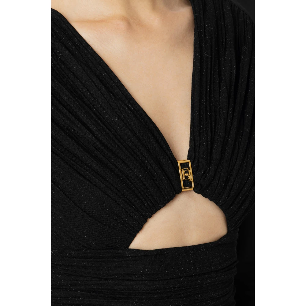 Elisabetta Franchi Zwarte Broek met Stijl Black Dames