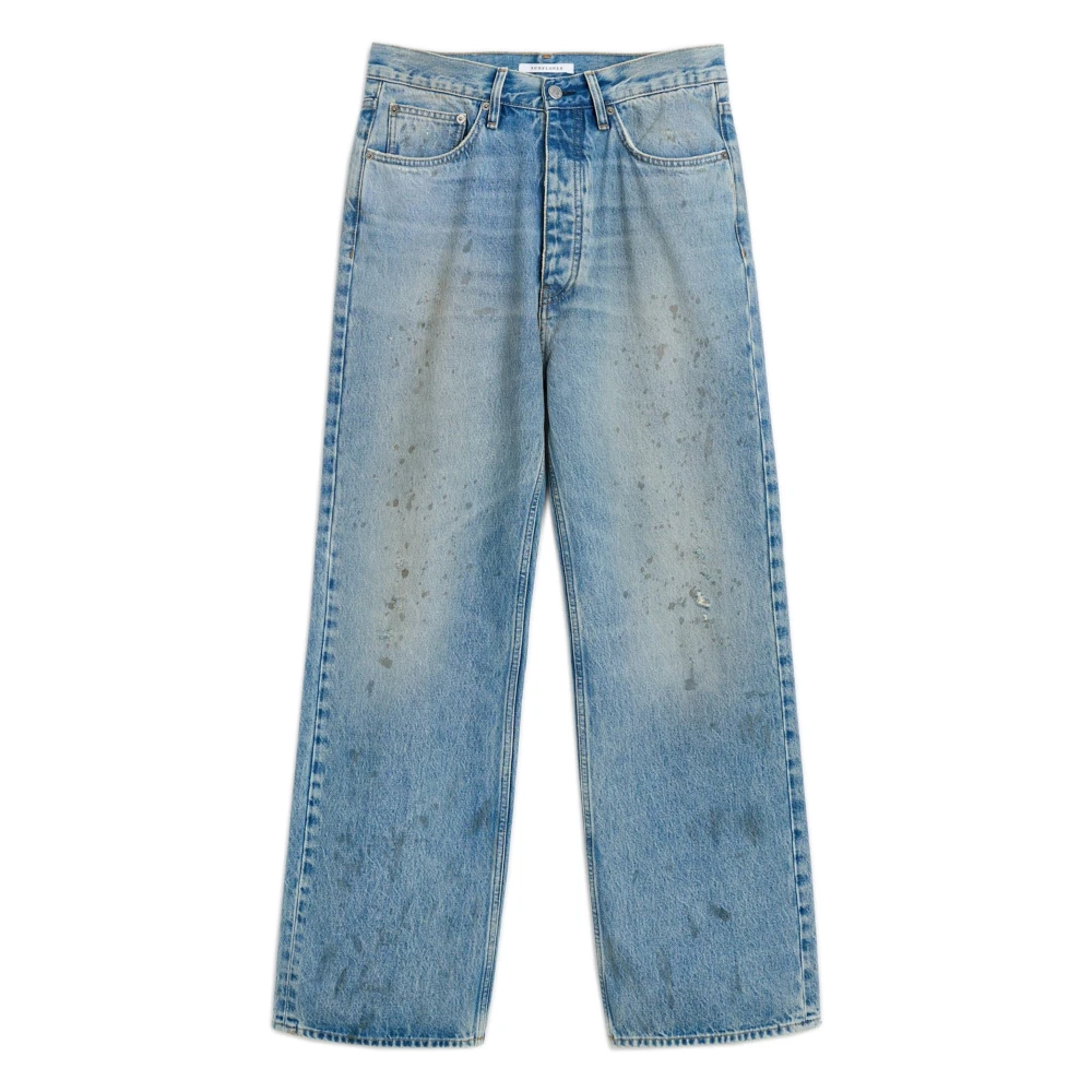 Sunflower Blå Högmidjade Raka Jeans