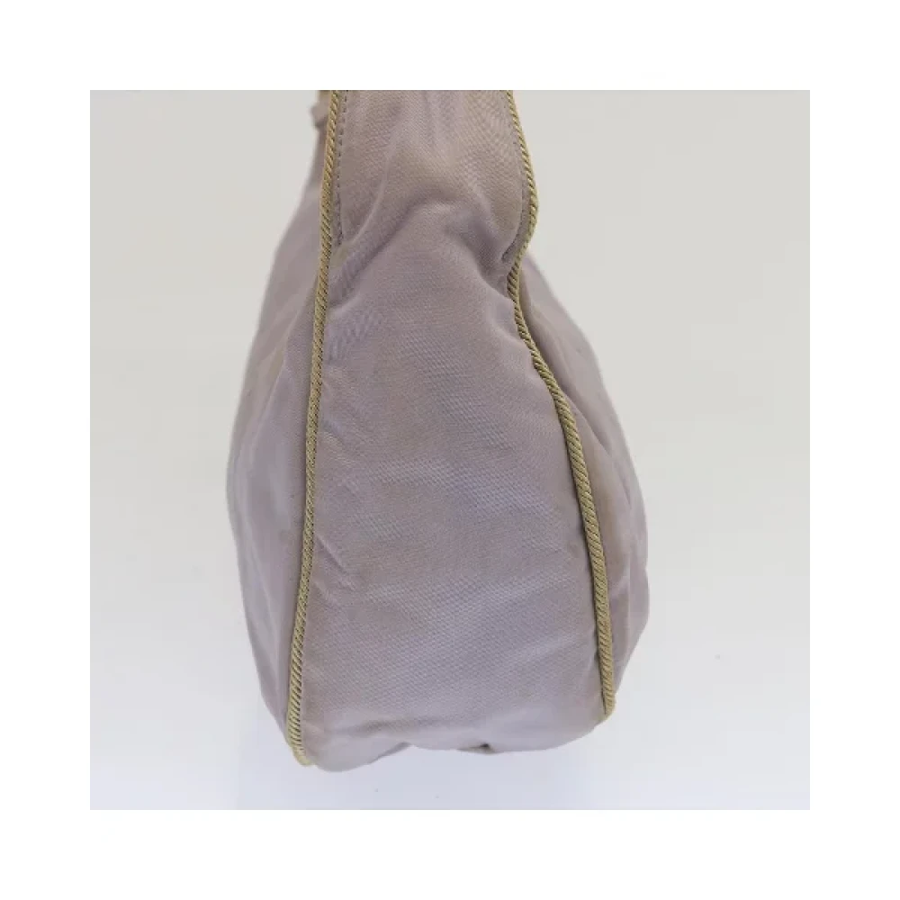 Prada Vintage Pre-owned Nylon handbags Purple Dames