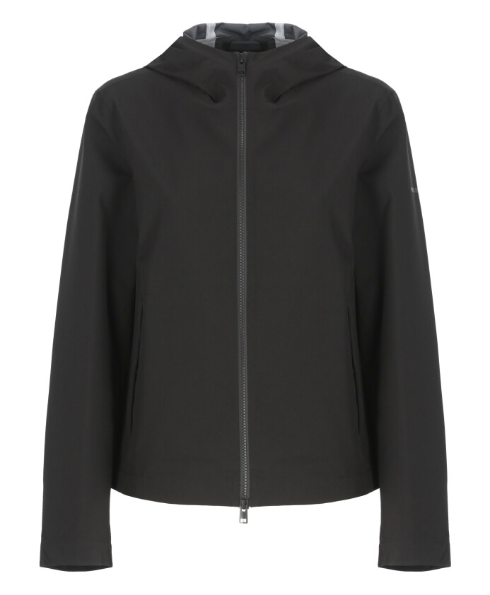 veste-noire-a-capuche-avec-fermeture-eclair
