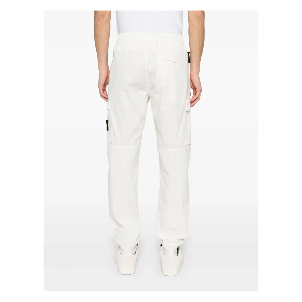 Stone Island Casual Cargo Broek White Heren