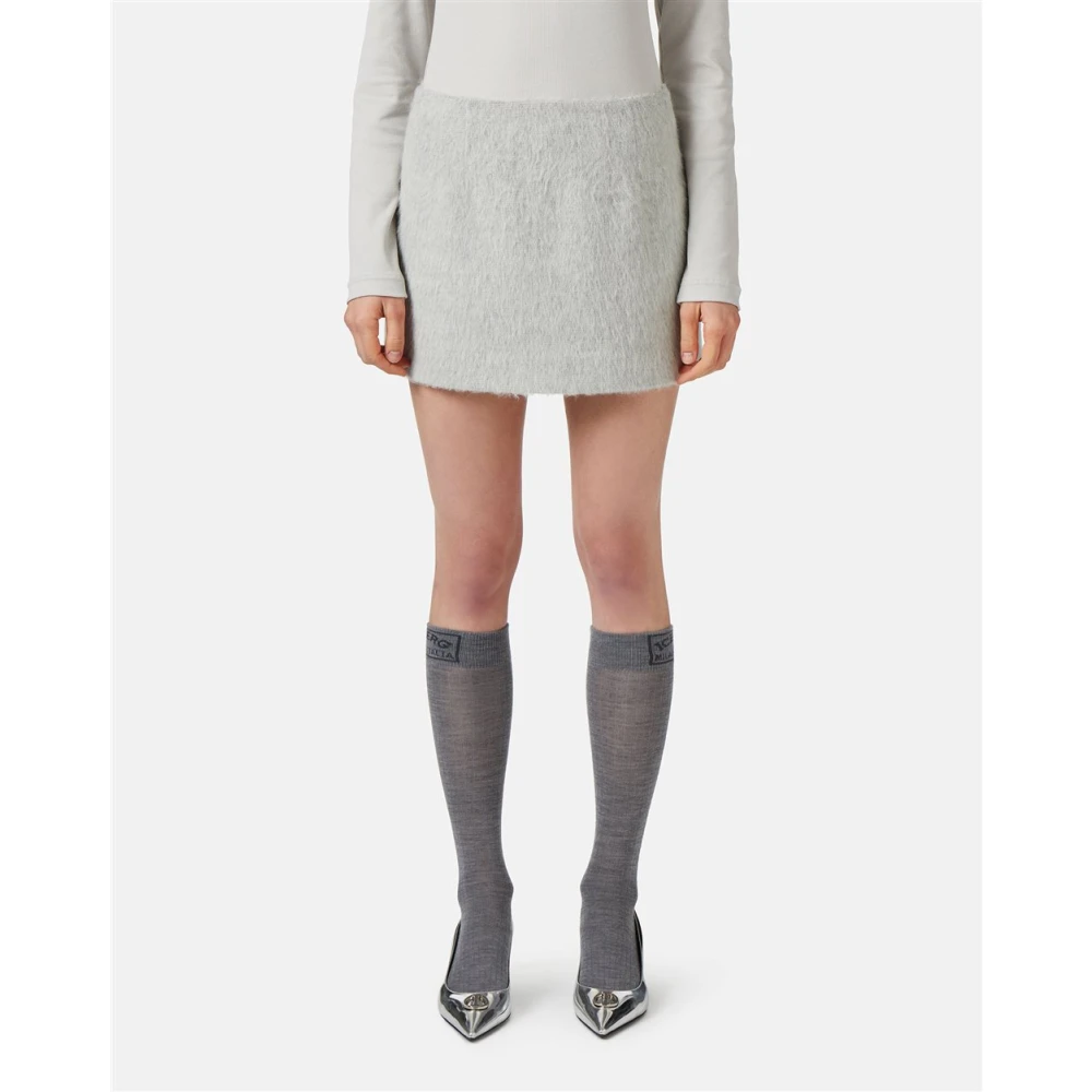 Iceberg Velours stof minirok Gray Dames