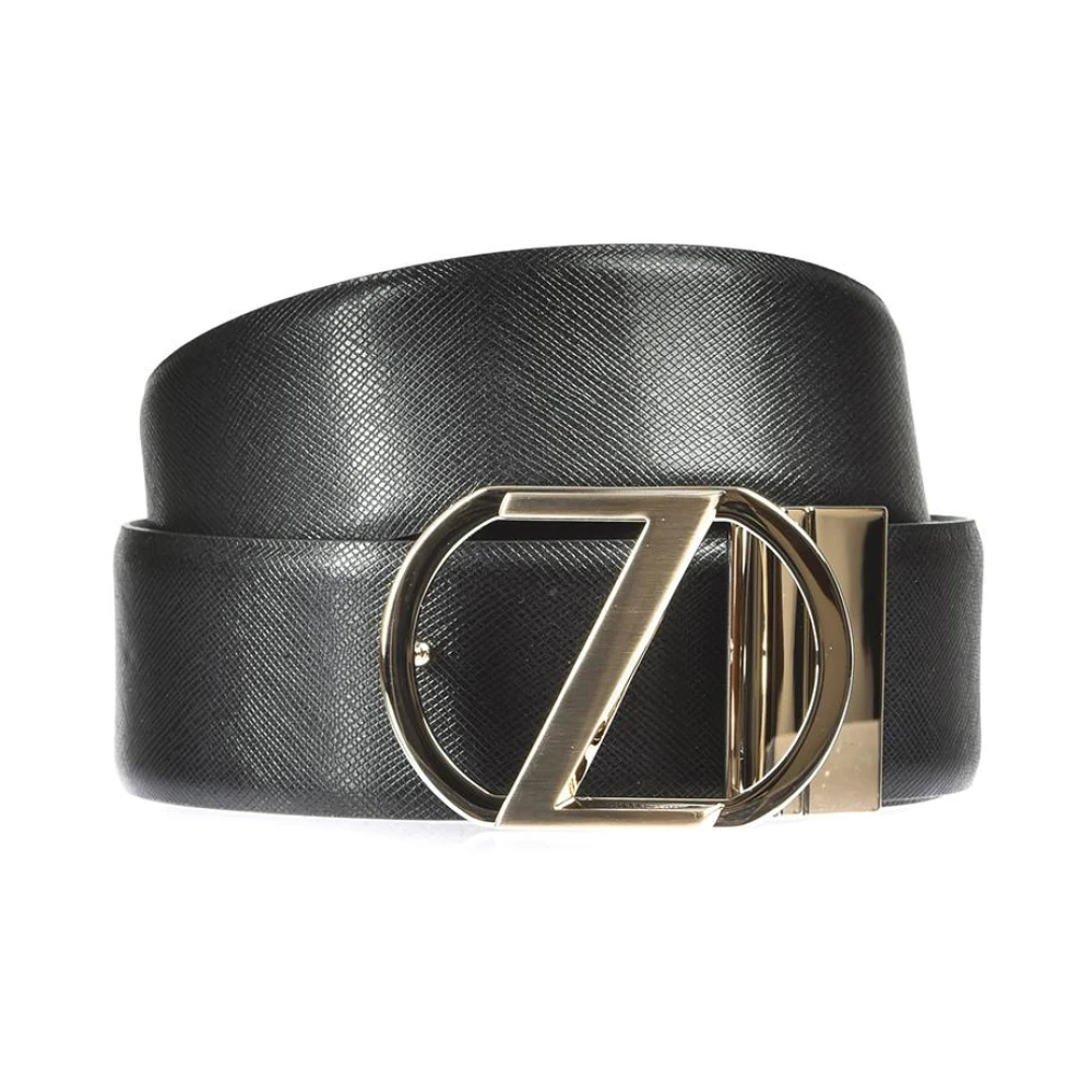 Zegna Black Belts, Male, 95 Cm, Stylish Belt