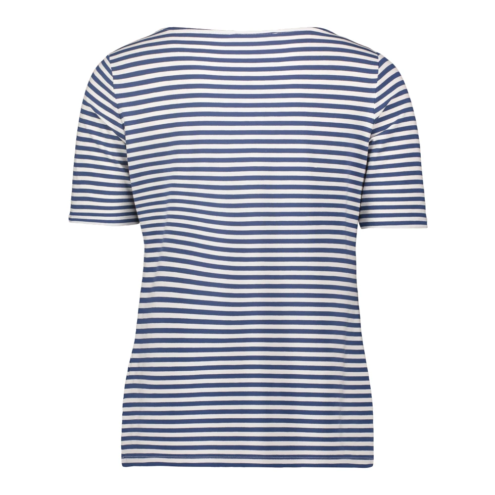 Betty Barclay Gestreept Basis Shirt met Moderne Gesp Blue Dames
