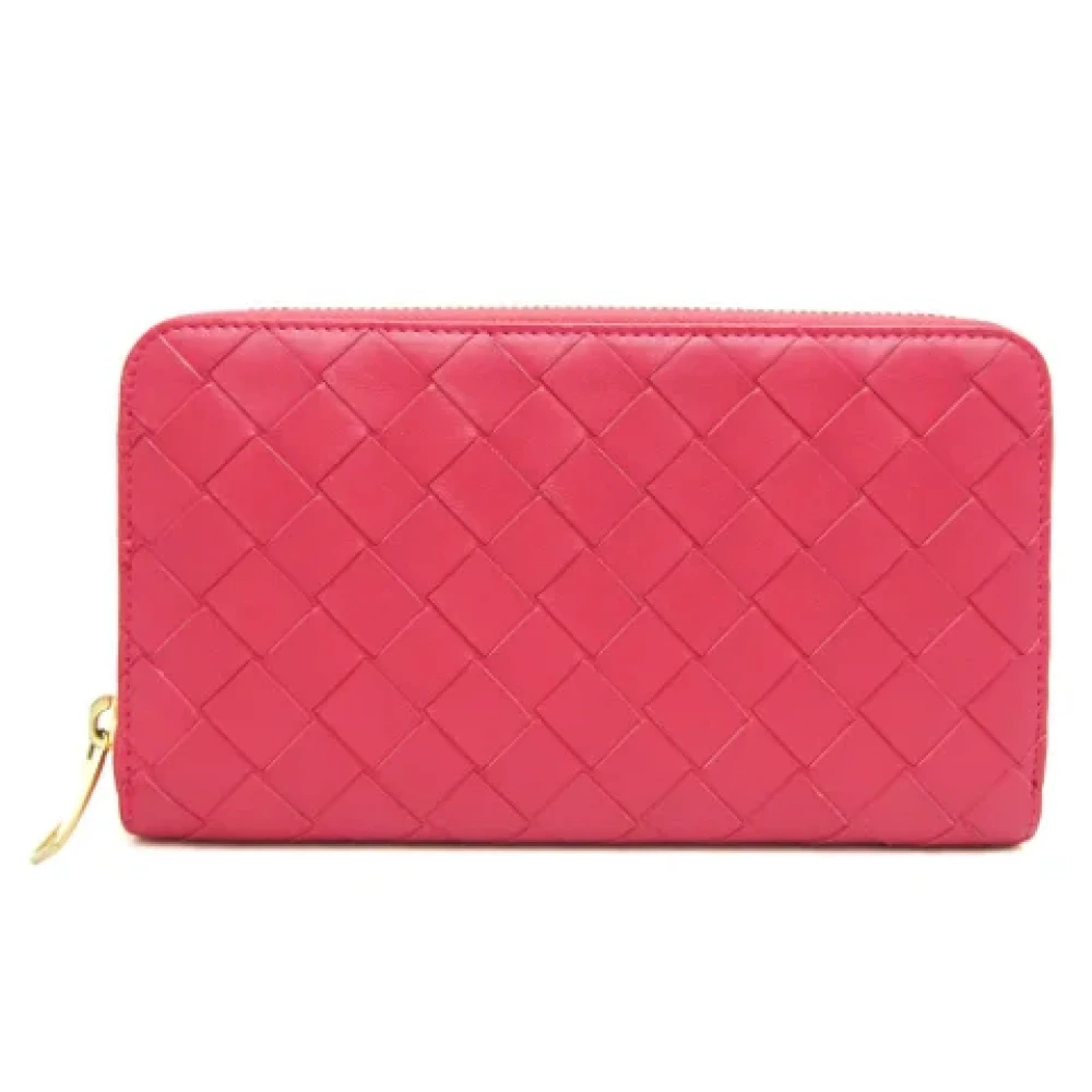 Bottega Veneta Vintage Pre-owned Leather wallets Pink Dames