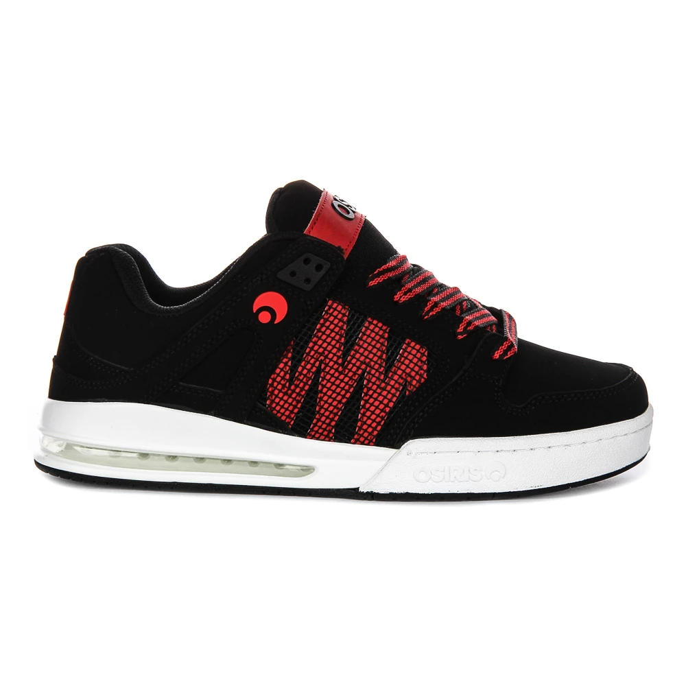 Osiris Men's Black Sneakers, 12 Uk, Red Pixel Trainers