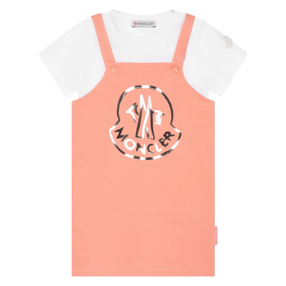 Moncler Girls Multicolor Kids Sets, 18 M, Baby T-Shirt And Dress Set