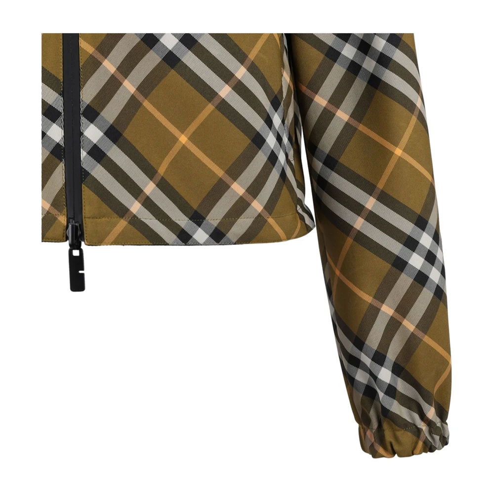 Burberry Omkeerbare Geruite Print Jas Brown Dames