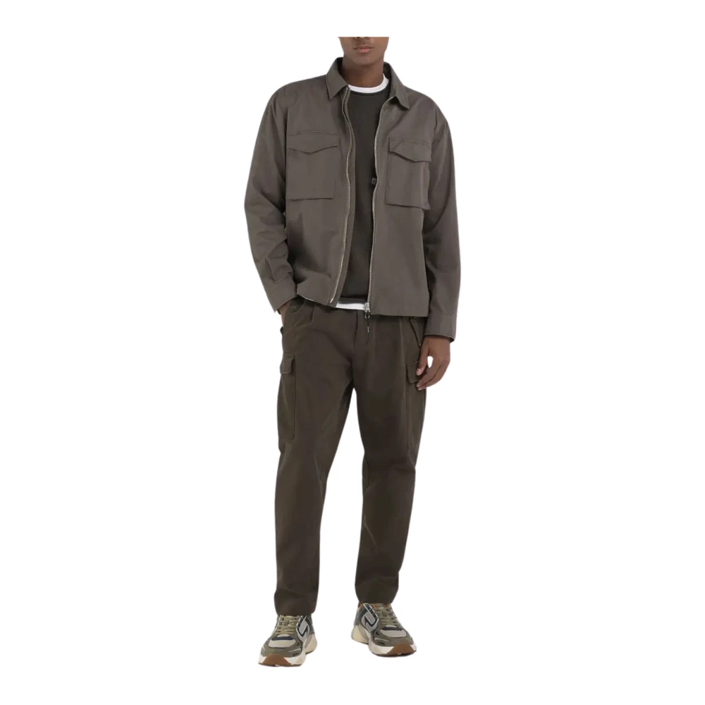 Replay Stijlvol Groen Shirt Green Heren