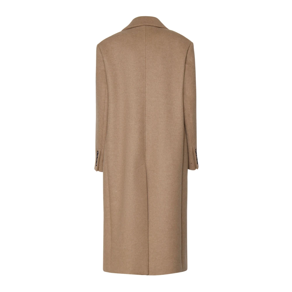 Max Mara Certo Kameeljas Knoopsluiting Italië Brown Dames