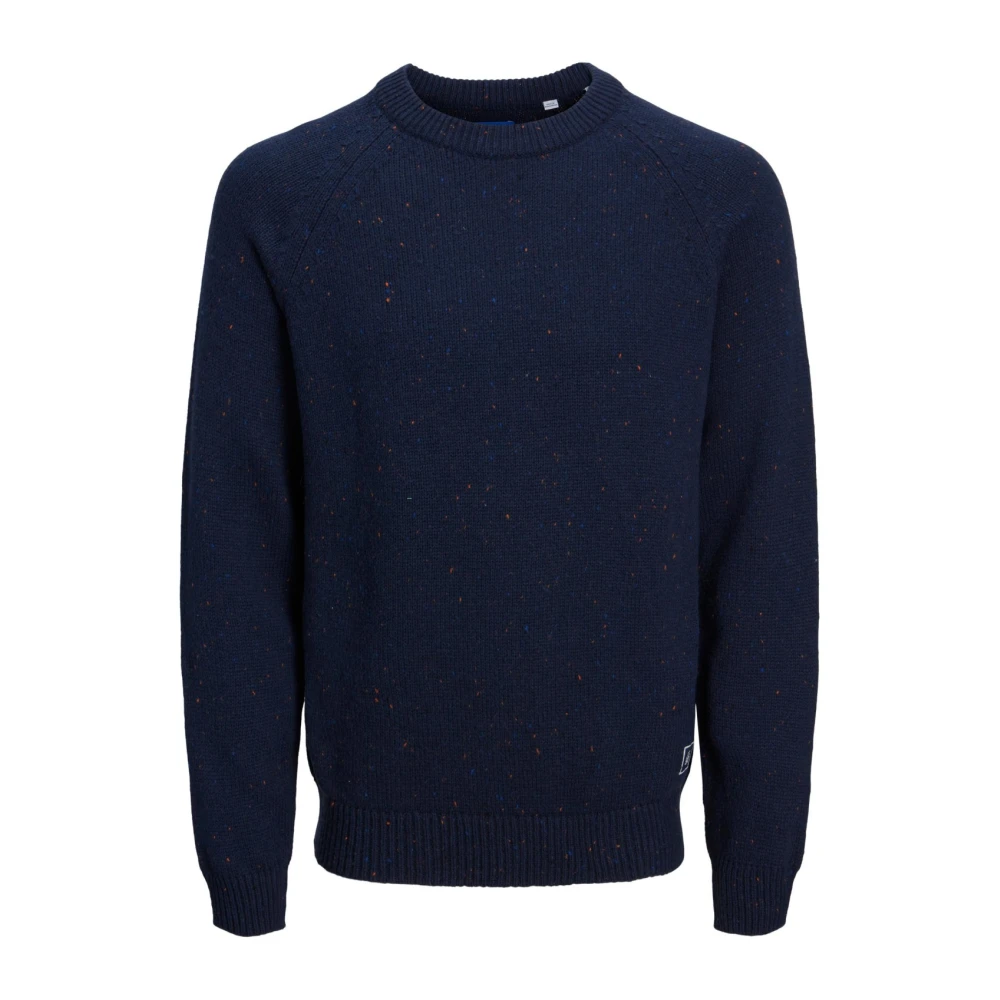 Jack & jones Donkerblauwe Trui Ronde Hals Katoenmix Blue Heren