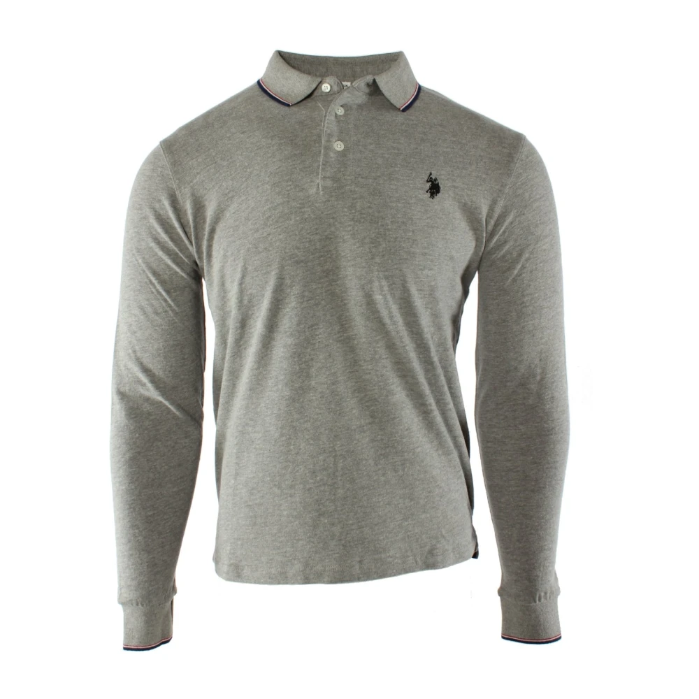 U.s. Polo Assn. Heren Grijze Polo Shirt Gray Heren