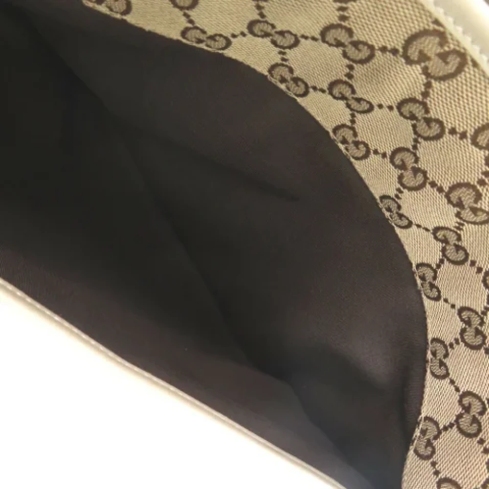 Gucci Vintage Pre-owned Canvas gucci-bags Beige Dames
