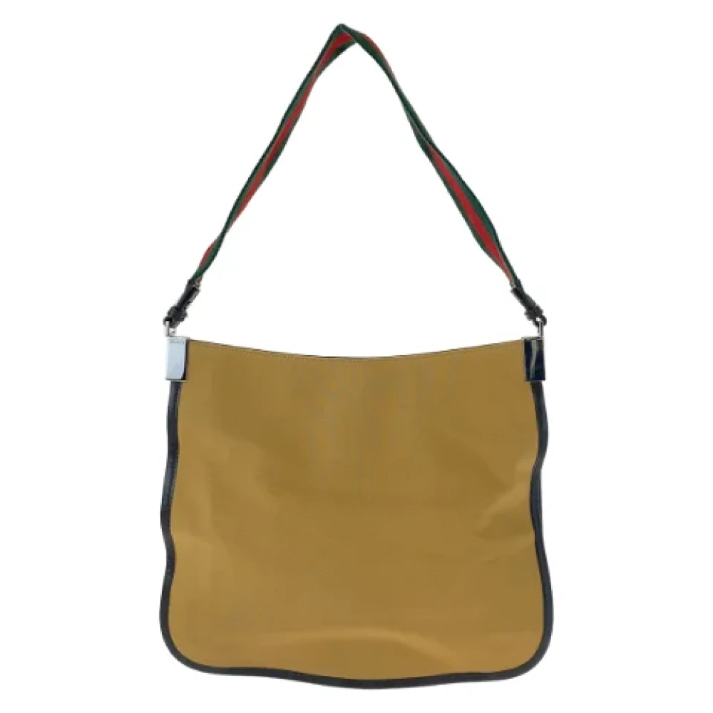 Gucci Vintage Pre-owned Canvas gucci-bags Beige Dames
