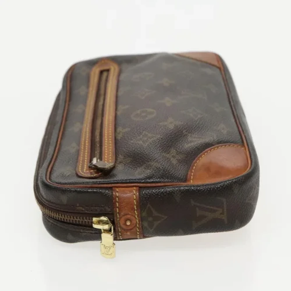 Louis Vuitton Vintage Pre-owned Canvas clutches Brown Dames