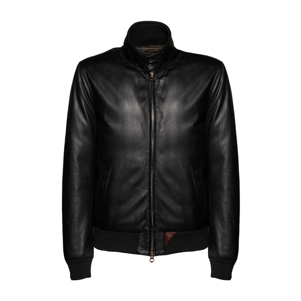 Stewart Stijlvolle Leren Jassen Collectie Black Heren