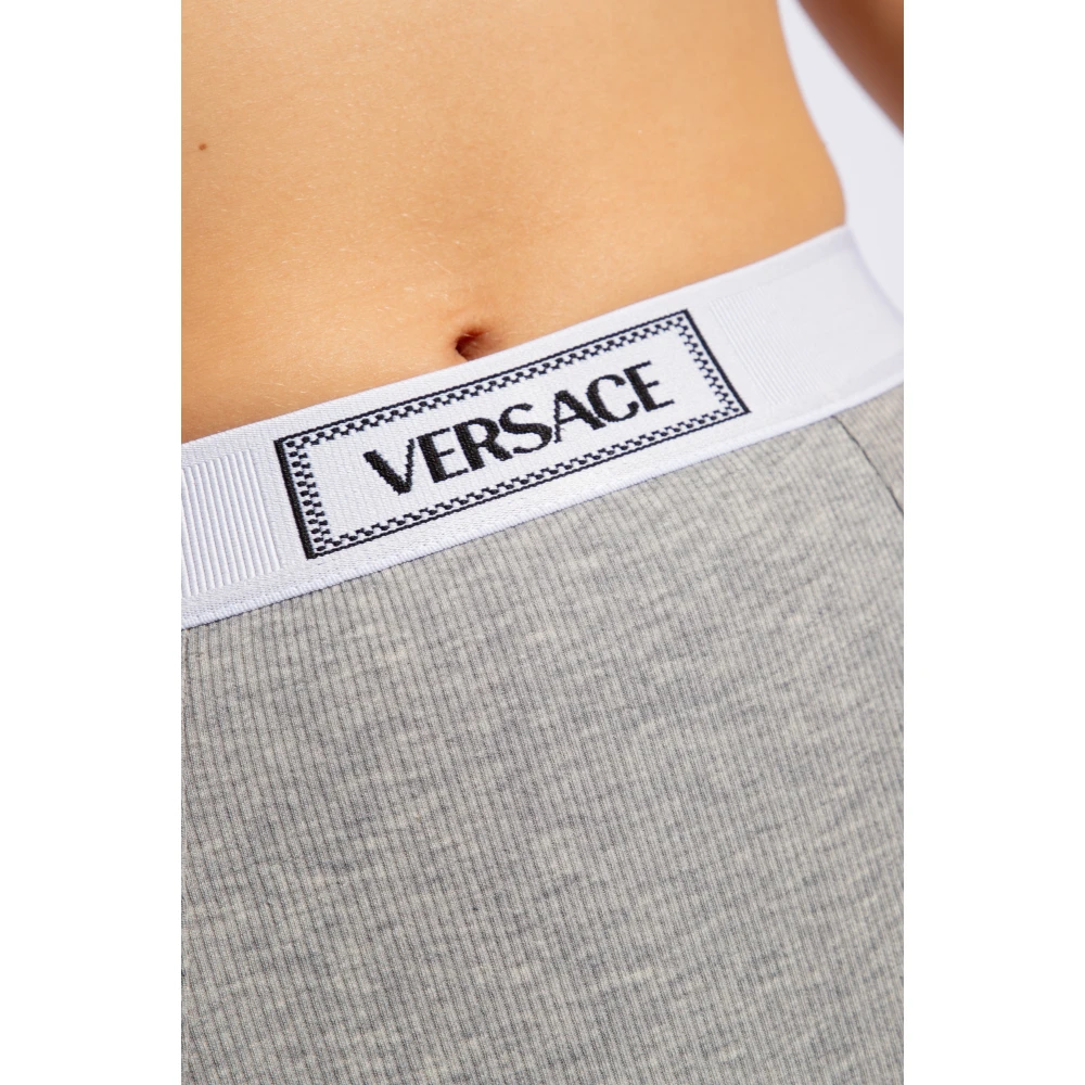 Versace Katoenen slips Gray Dames
