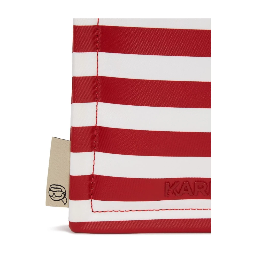 Karl Lagerfeld Ikon Nylon Square Tote Red Dames
