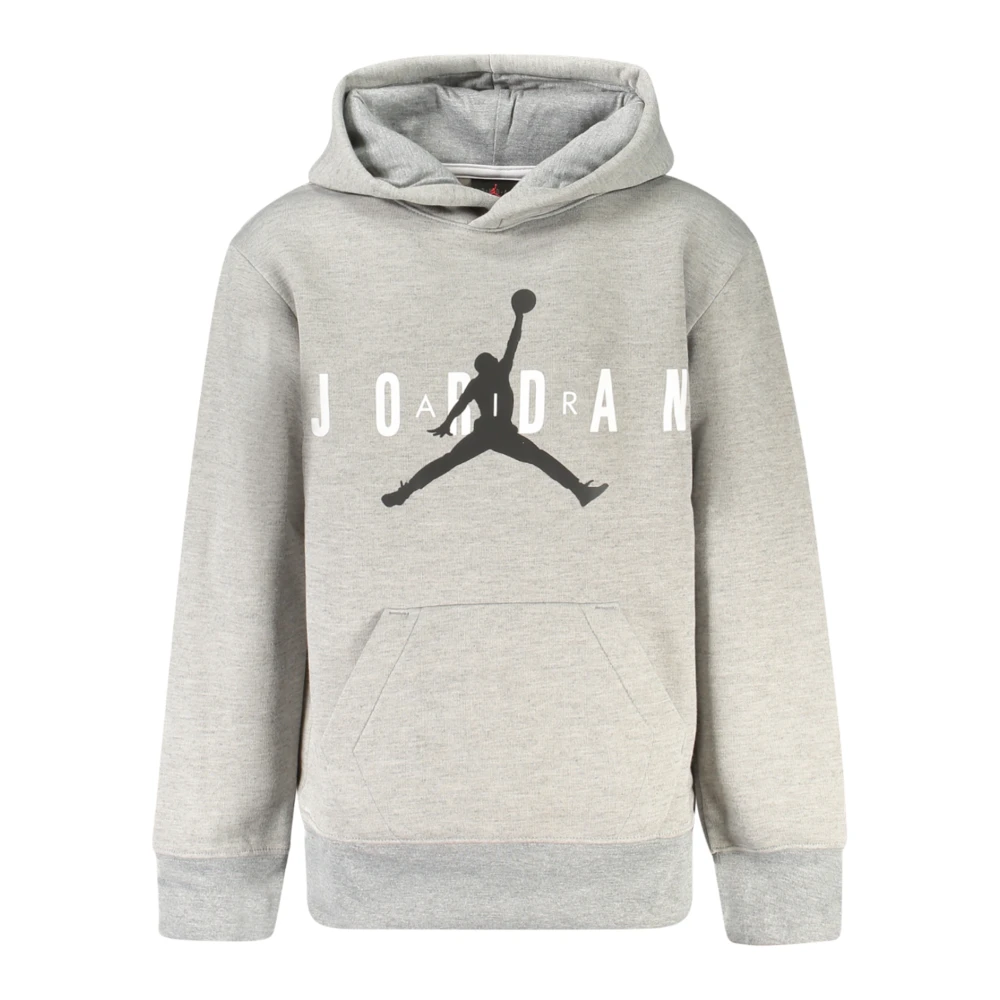 Jordan Boys Gray Kids Sweatshirts, 8 Y, Long-Sleeved Hoodie