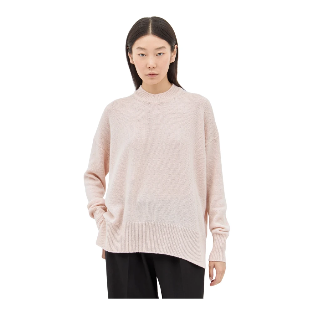 Jil Sander Kasjmier Crewneck Sweater Pink Dames
