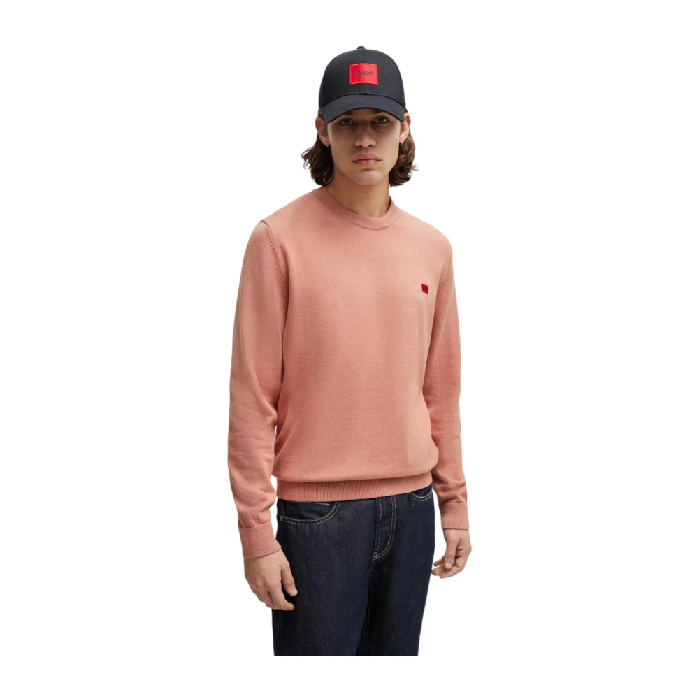 Hugo Boss 100% Katoenen Shirt Pink Heren