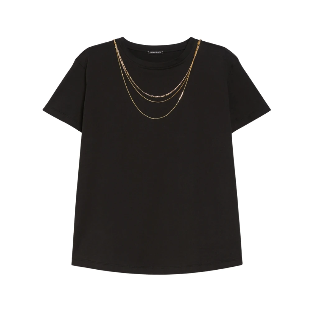 Pennyblack Women's Black Penny, T-Shirts, Xs, Cotton T-Shirt - Sole Model