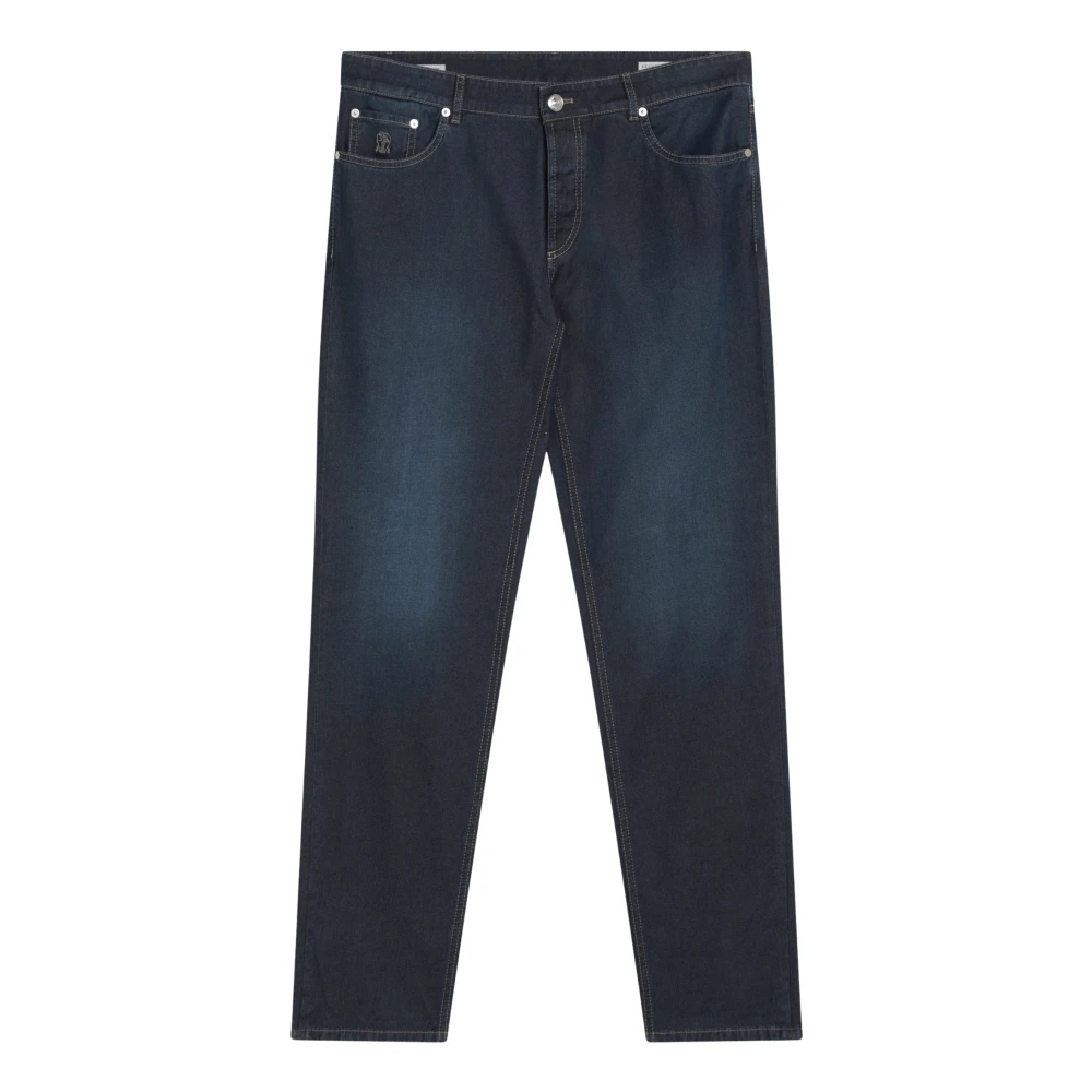 BRUNELLO CUCINELLI Regular Fit Denim Jeans Blue Heren