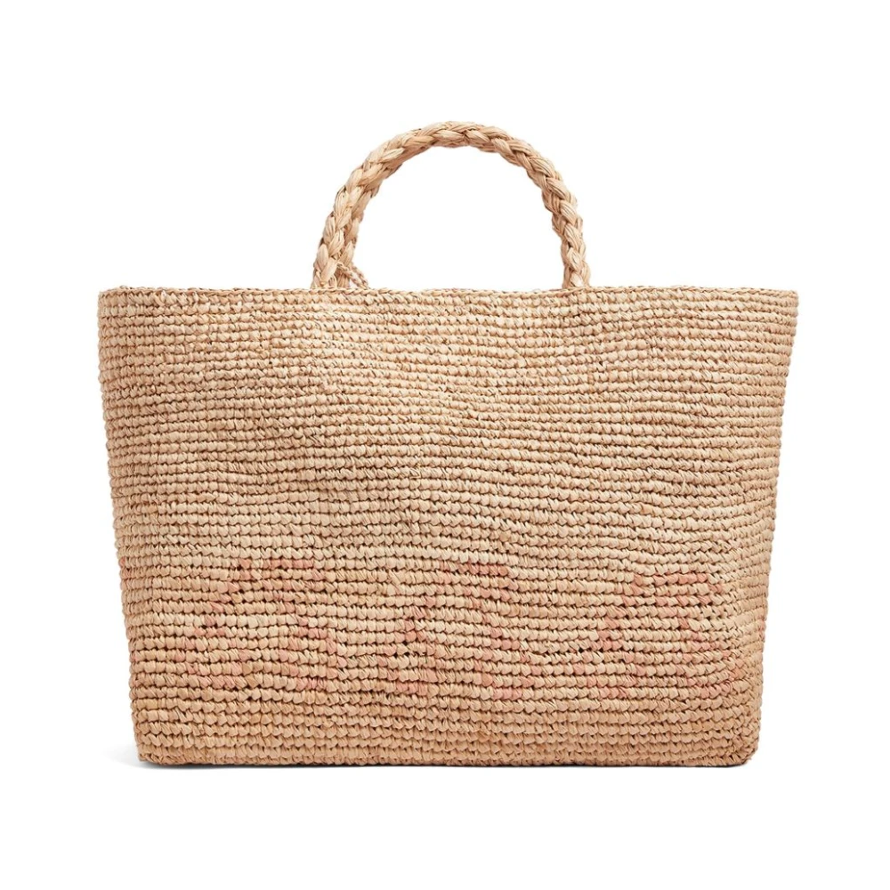 Bonpoint Natuurlijke Raffia Shopper voor Meisjes Brown Dames