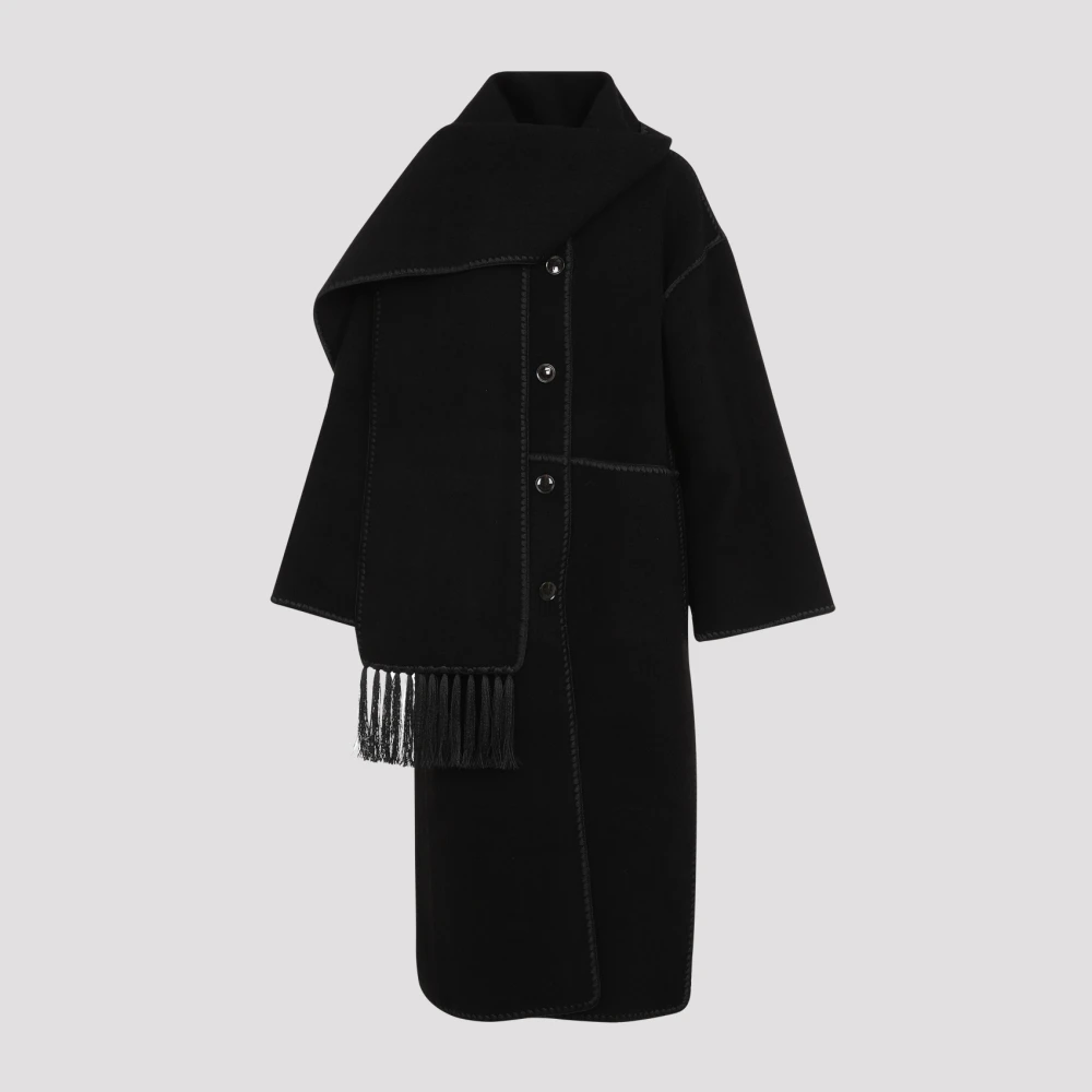 TotêMe Zwarte Jas voor Vrouwen Aw24 Black Dames