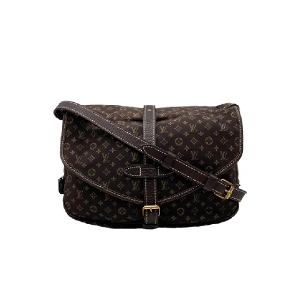 Louis Vuitton Vintage Pre-owned Cotton louis-vuitton-bags Brown Dames