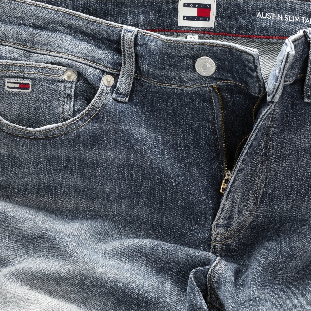 Tommy Jeans Blauwe Stretch Katoen Denim Jeans Blue Heren