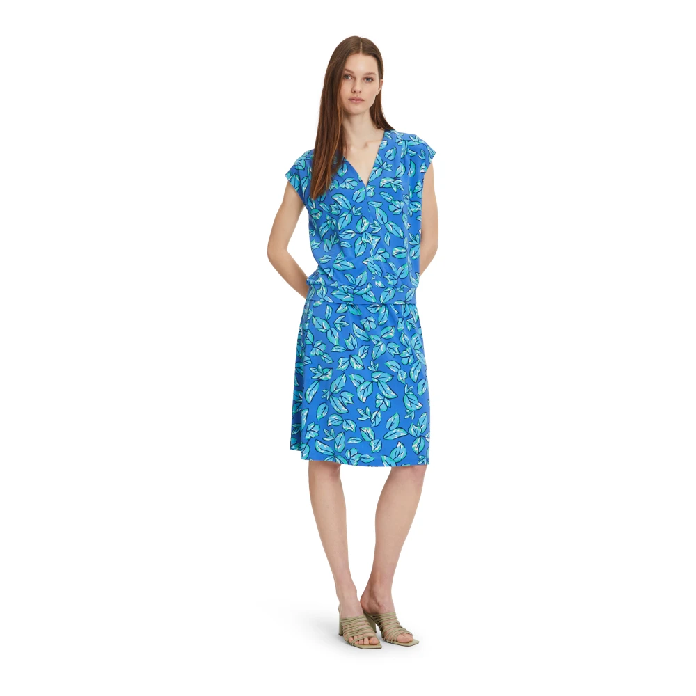 Betty Barclay Bloemen V-hals Printshirt Blue Dames