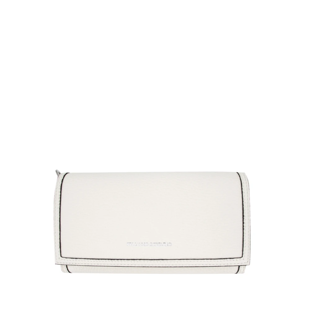 Ermanno Scervino Zachte leren schoudertas portemonnee White Dames