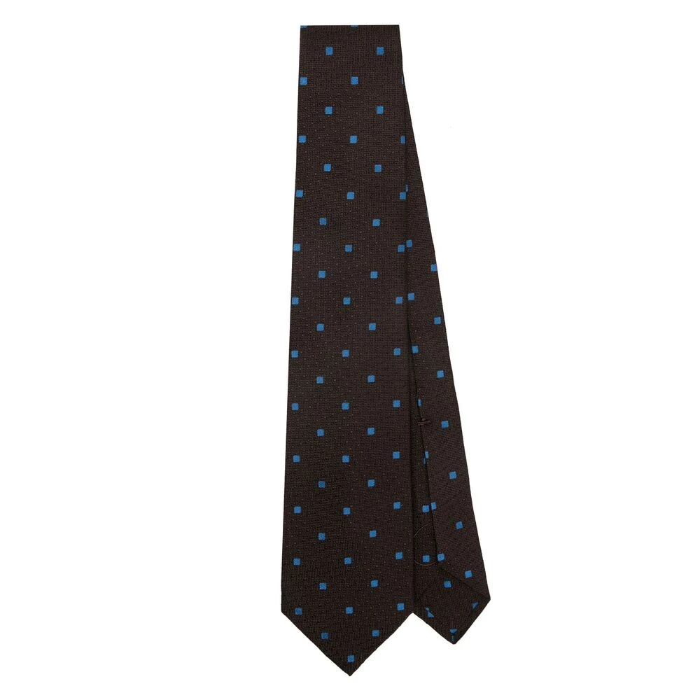 Barba Koffiebruin Blauw Satijn Zelfstrikker Brown Heren