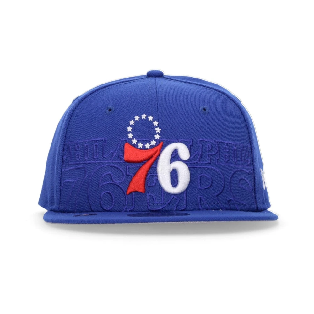 new era NBA Draft 76ers Cap Flat Brim Blue Unisex