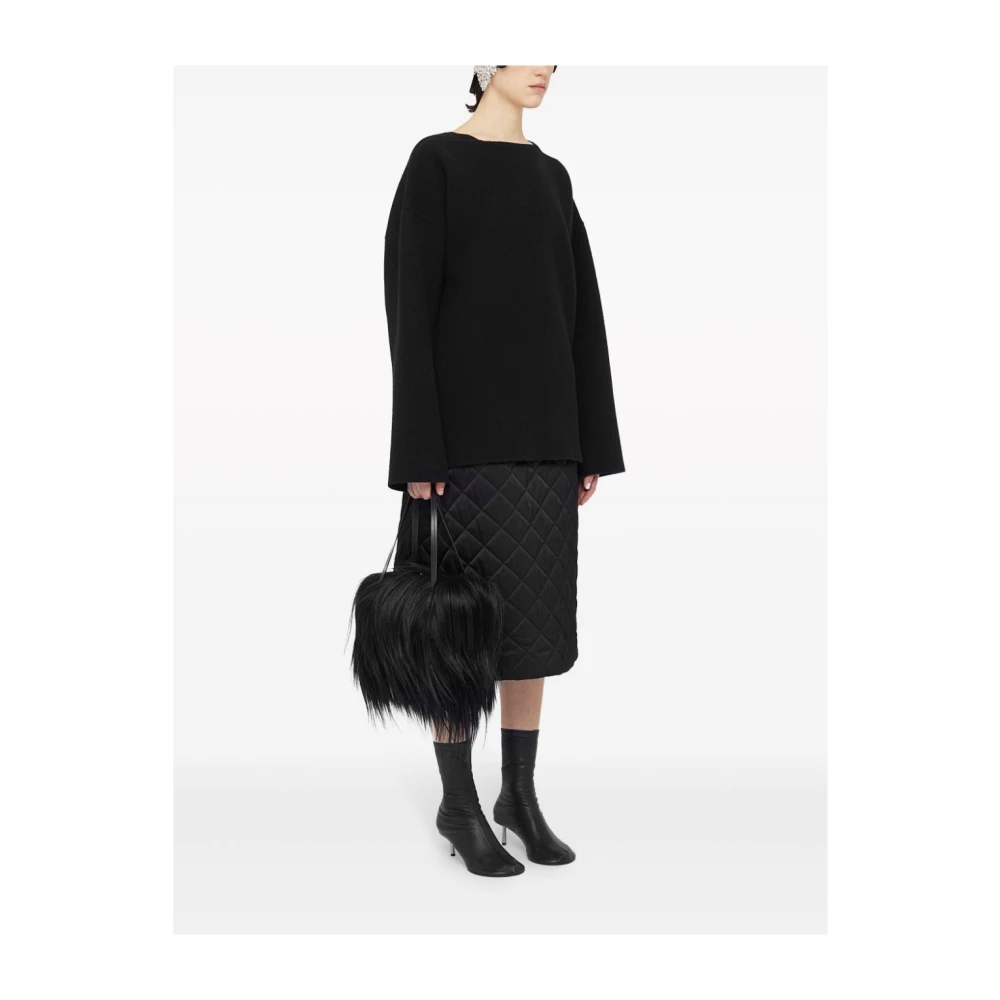 Jil Sander Zwarte Goji Handvat Tassen Black Dames