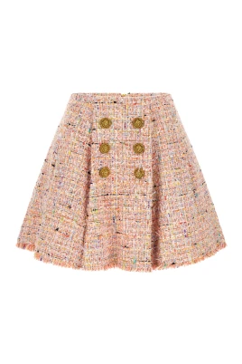 Flared Tweed Skirt