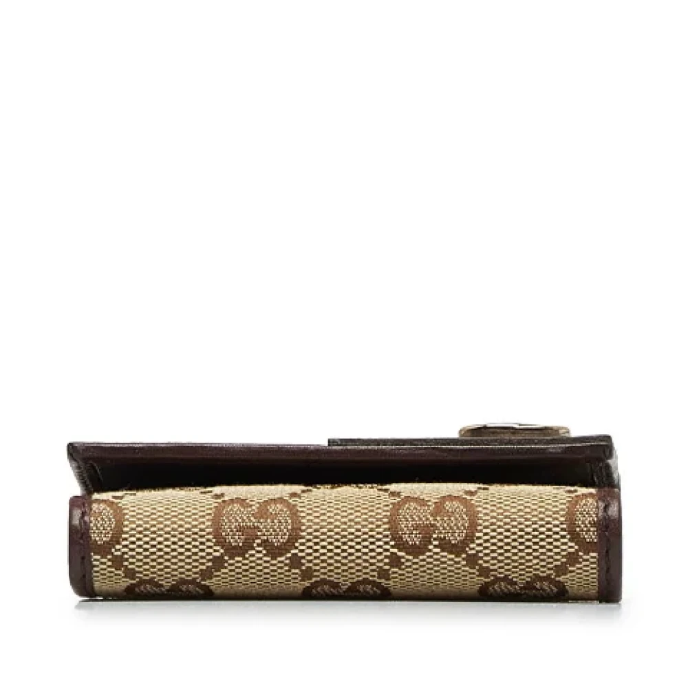 Gucci Vintage Pre-owned Canvas key-holders Brown Dames