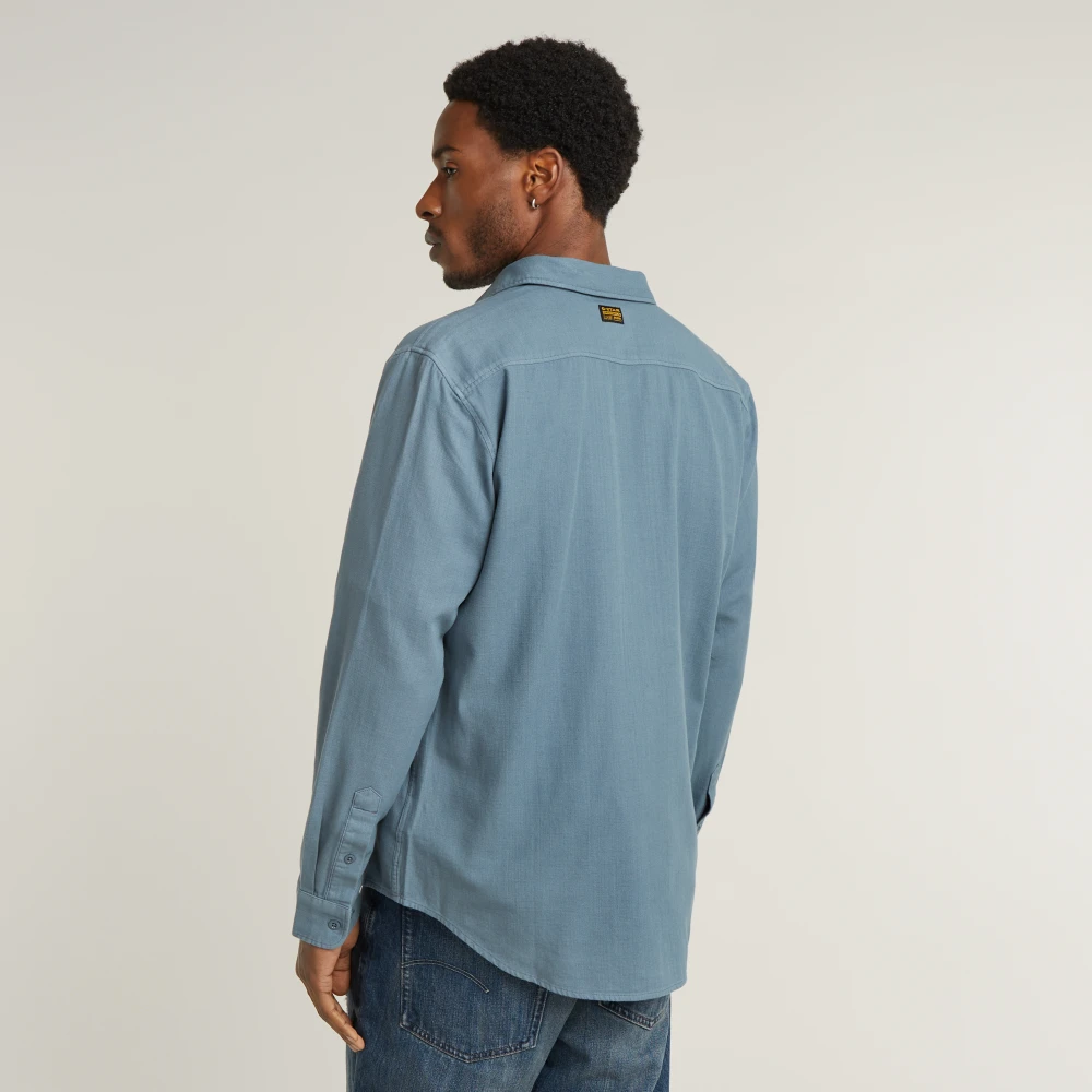 G-Star Marine Slim Fit Overhemd Blue Heren