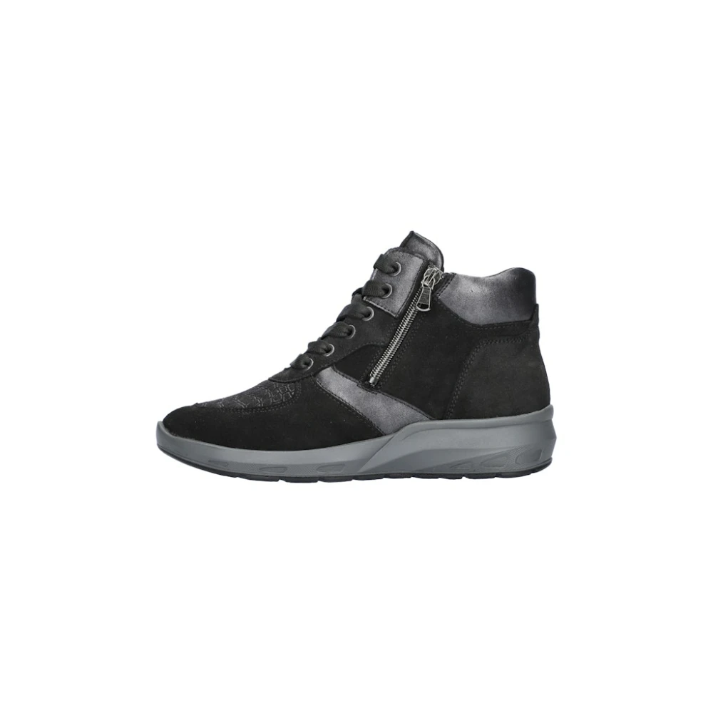 Waldläufer High-Top Sneaker Dames Schoenen Zwart