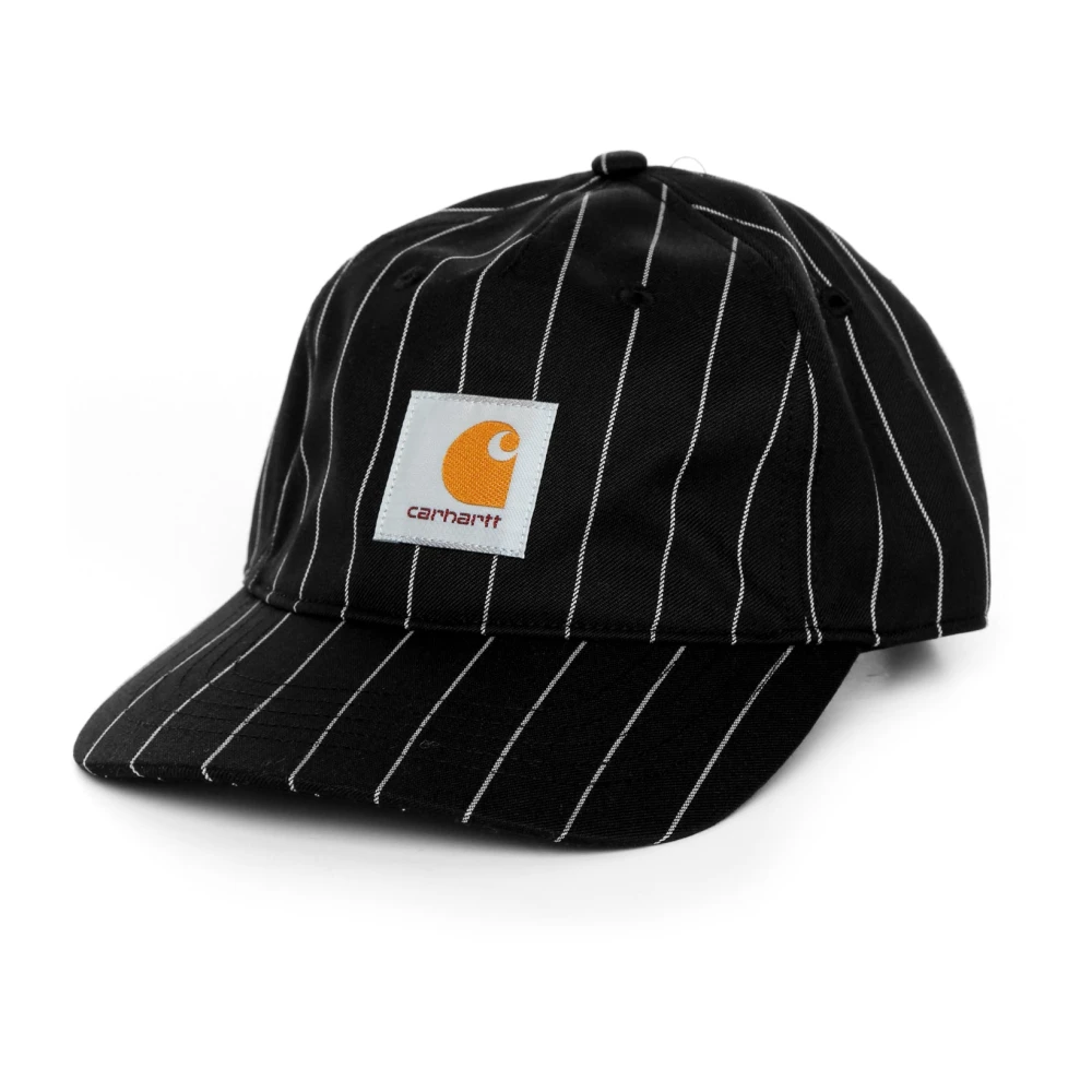 Carhartt WIP Nylon 5-Panel Cap met Verstelbare Band Black Unisex
