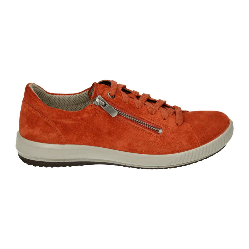 Legero Sportieve lage suède sneakers Dames Schoenen Rood
