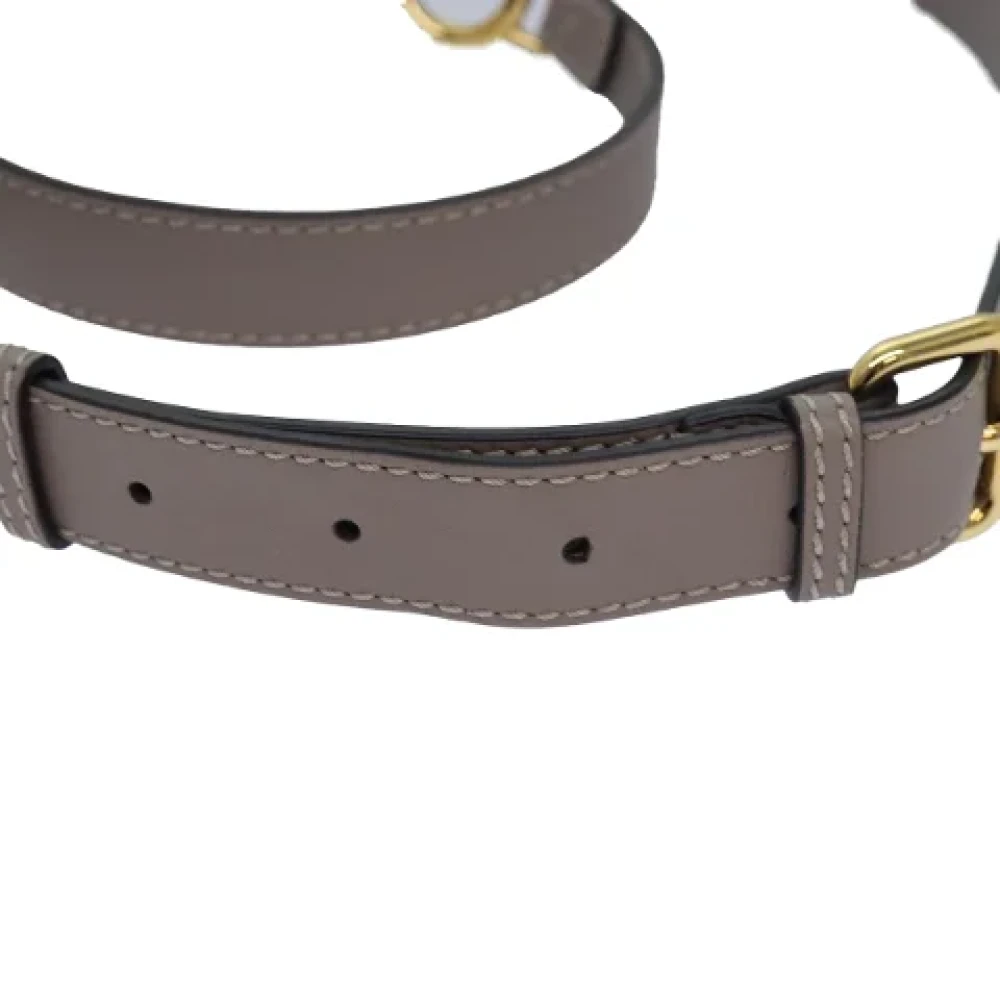 Fendi Vintage Pre-owned Leather belts Gray Dames