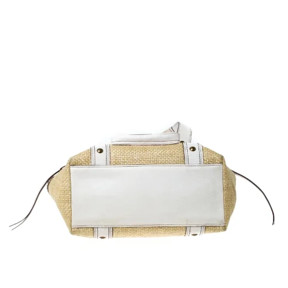 Coach Pre-owned Leather totes Beige Dames