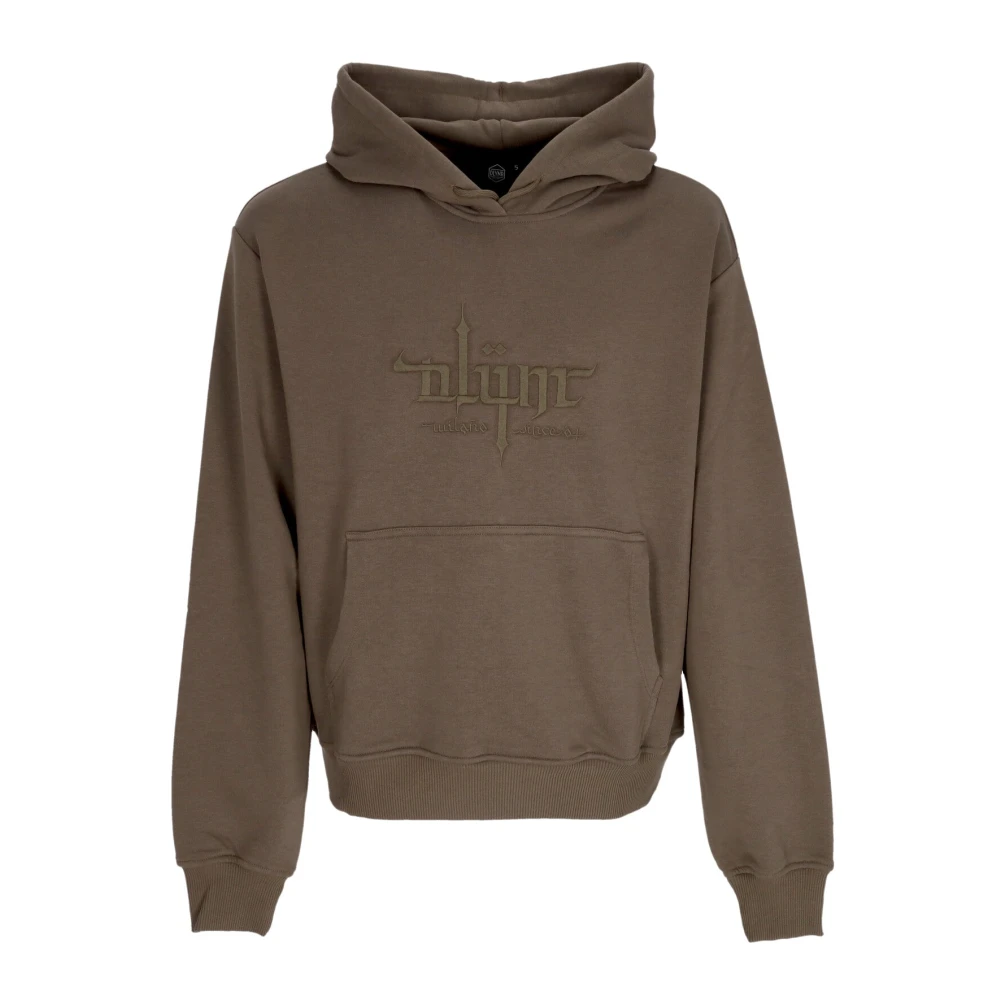 Dolly Noire Grafische Hoodie Lichtgewicht Lange Mouw Gray Heren