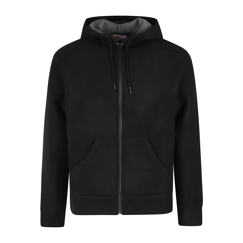 MC2 Saint Barth Ritssluiting Hoodie Black Heren